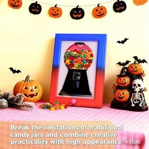 Picture Photo Frame Fun Cute Candy Machine Dispenser Blue/Red